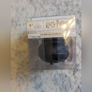 Harry Potter cauldron ceramic soup mug with spoon